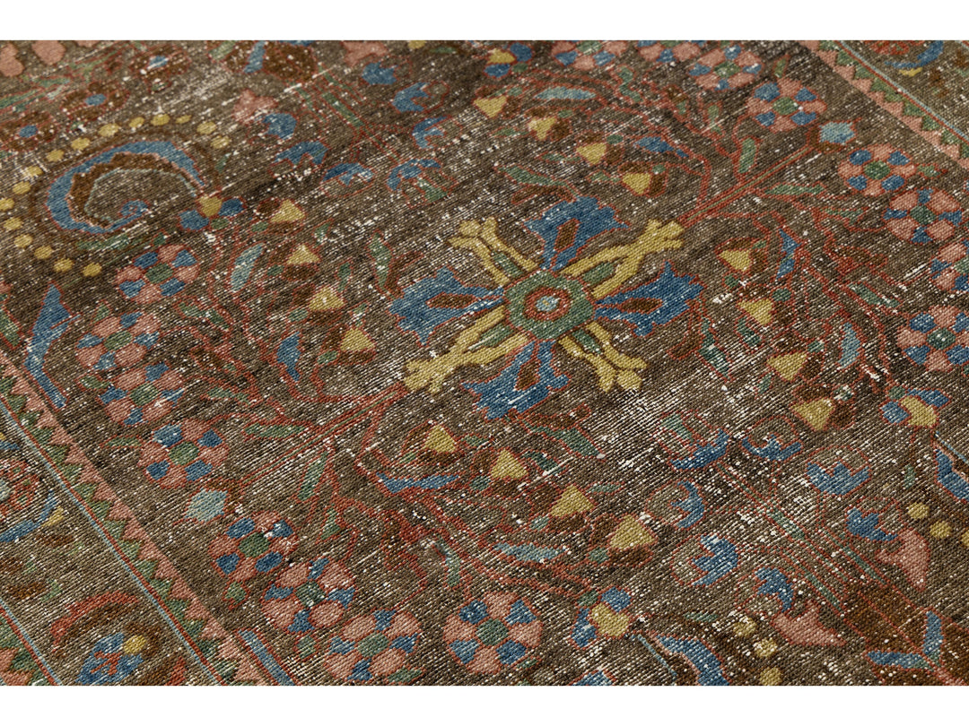 Antique Mahal Wool Runner 4 X 11