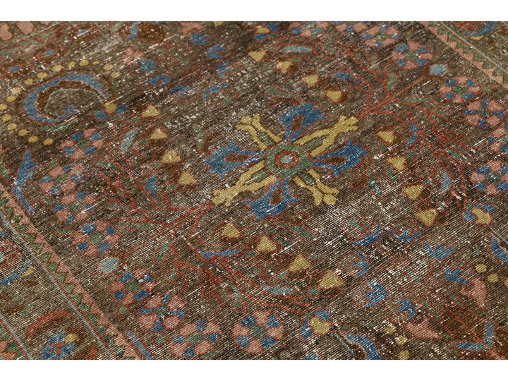 Antique Mahal Wool Runner 4 X 11