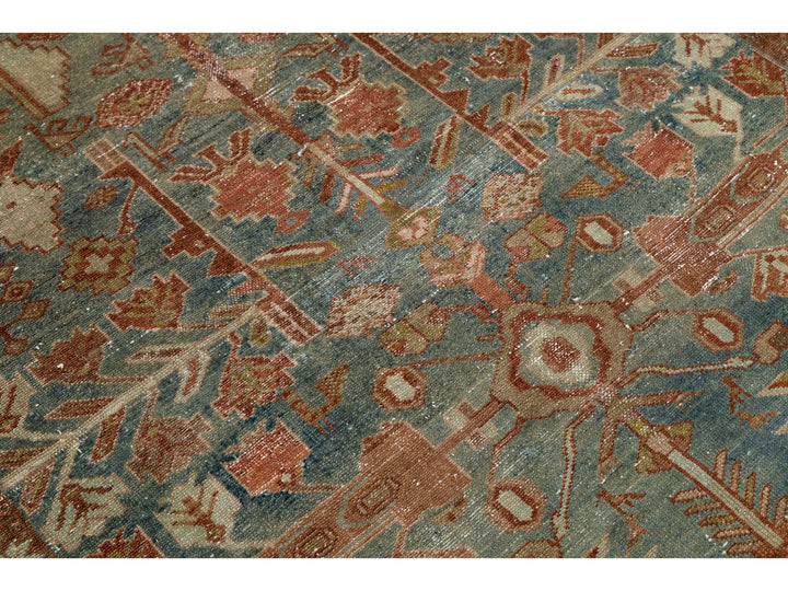 Antique Malayer Wool Rug 4 X 7