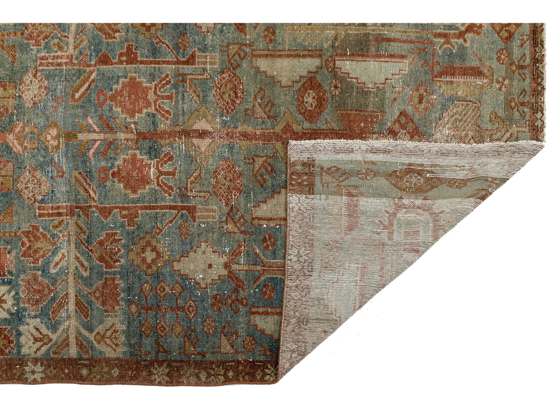 Antique Malayer Wool Rug 4 X 7