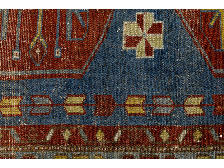 Antique Malayer Wool Runner 3 X 8