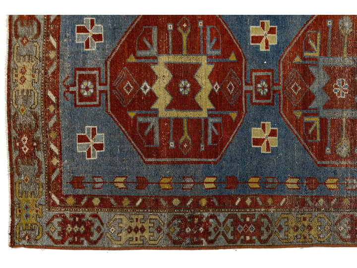 Antique Malayer Wool Runner 3 X 8
