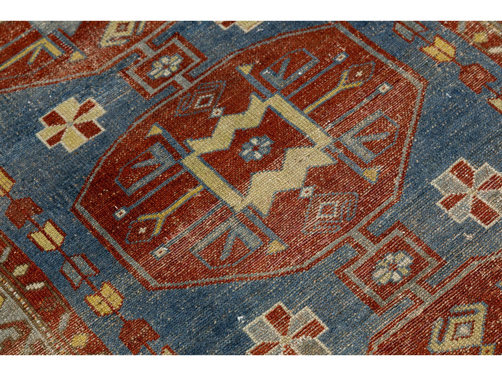 Antique Malayer Wool Runner 3 X 8