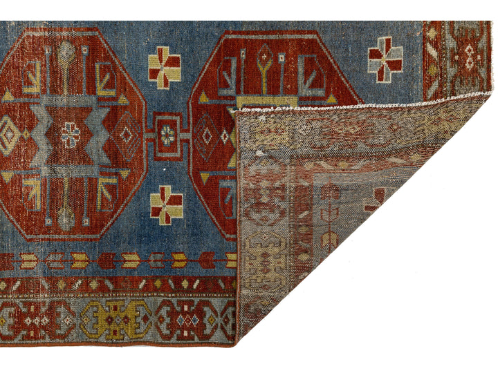 Antique Malayer Wool Runner 3 X 8