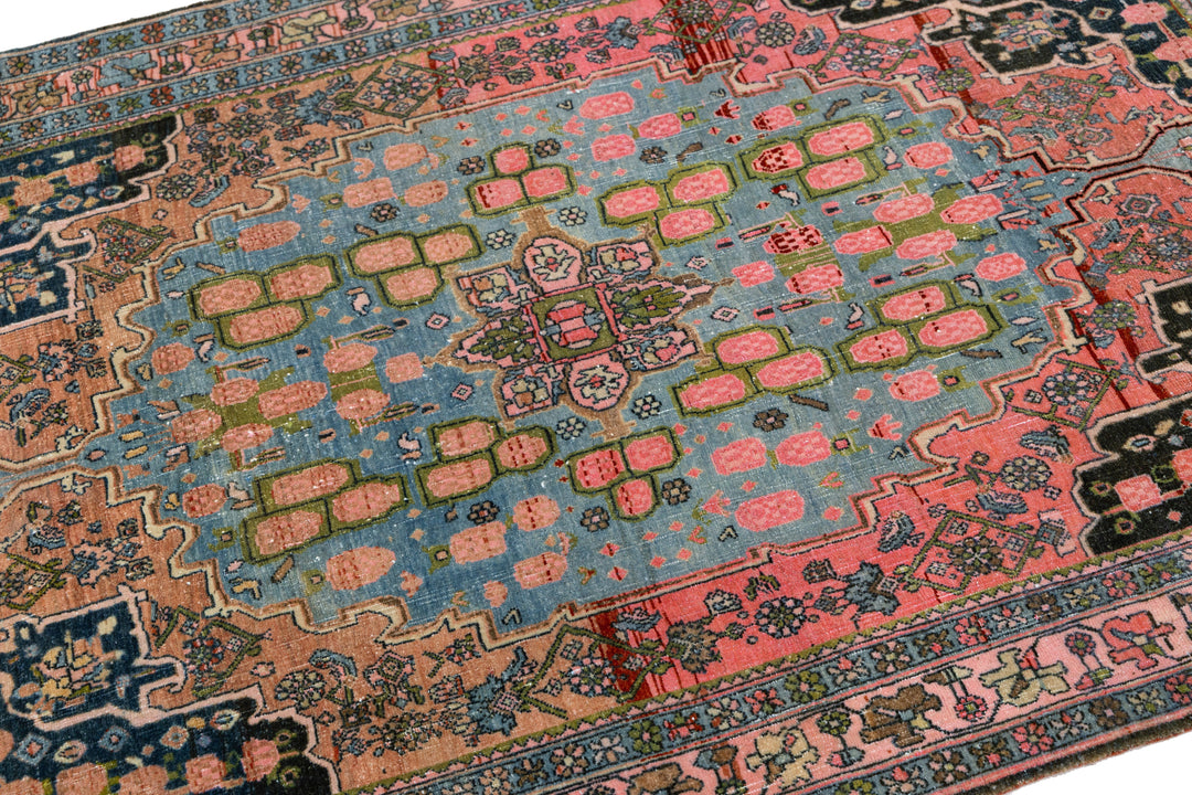Antique Bidjar Wool Rug 4 X 5