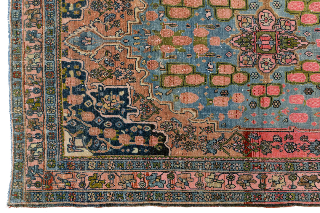 Antique Bidjar Wool Rug 4 X 5