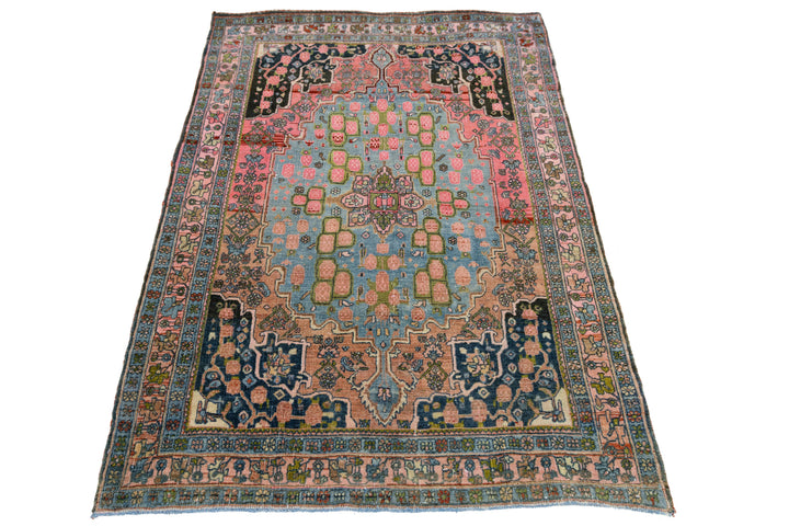 Antique Bidjar Wool Rug 4 X 5