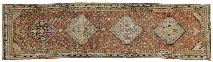 Antique Malayer Wool Runner 3 X 11