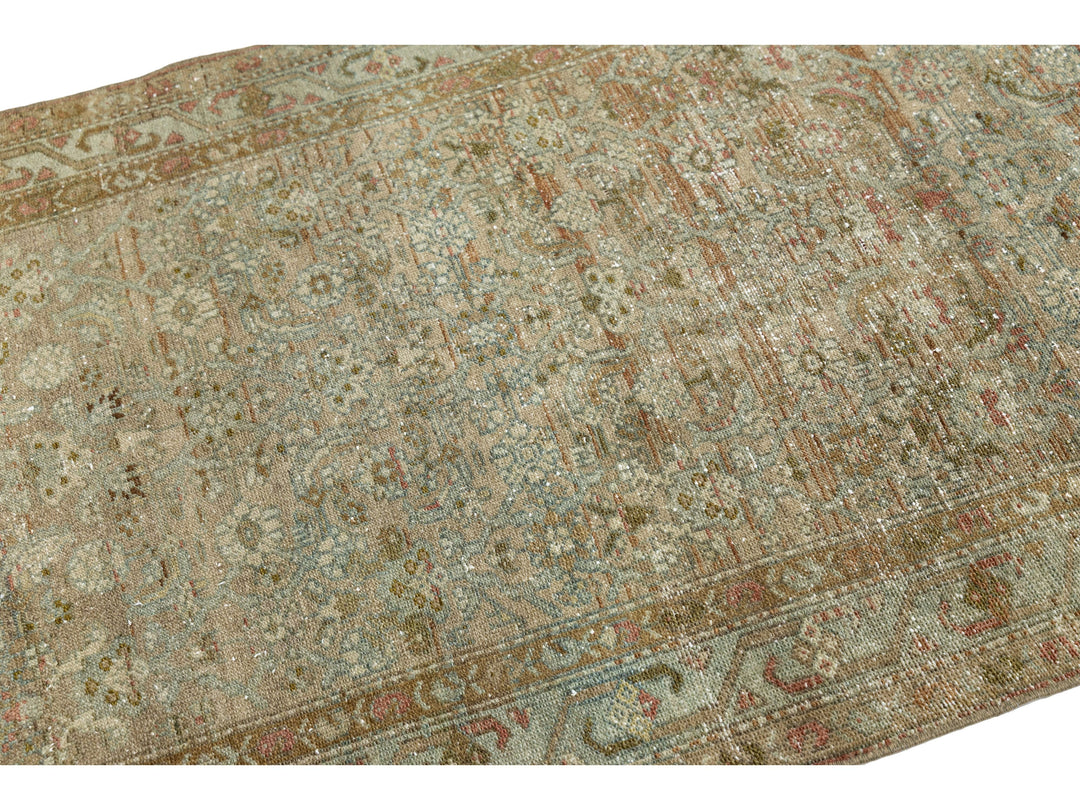 Antique Malayer Wool Runner 3 X 10