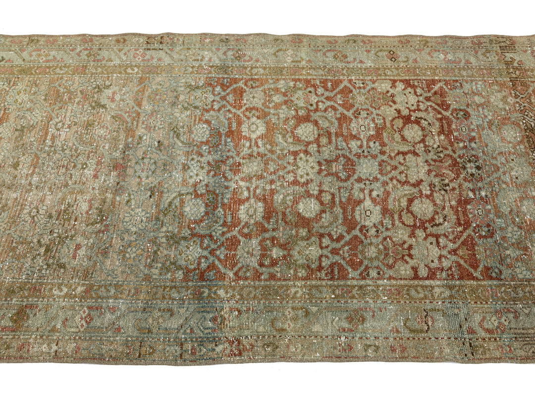 Antique Malayer Wool Runner 3 X 10