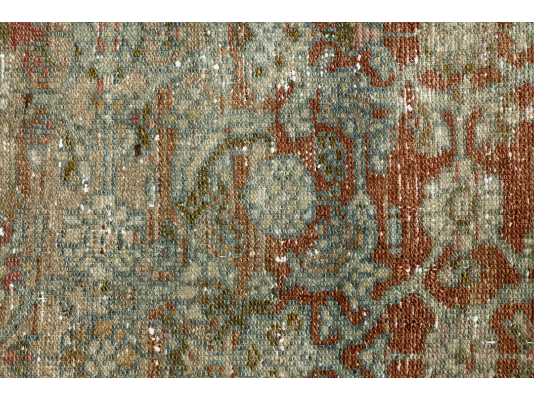 Antique Malayer Wool Runner 3 X 10
