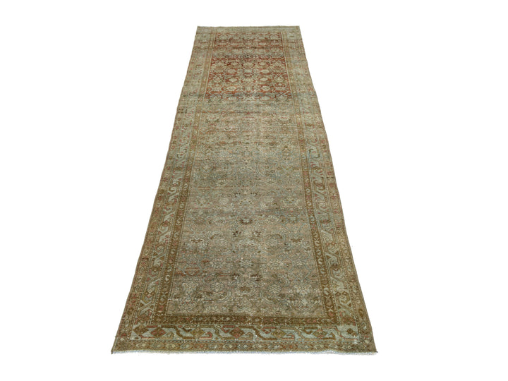 Antique Malayer Wool Runner 3 X 10