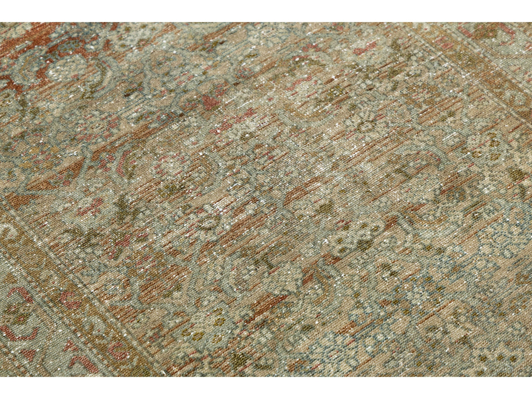 Antique Malayer Wool Runner 3 X 10