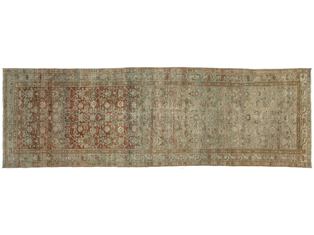 Antique Malayer Wool Runner 3 X 10