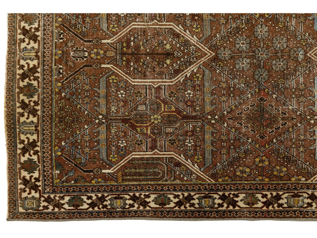 Antique Malayer Wool Rug 3 X 5
