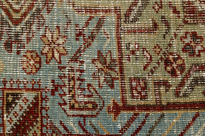 Antique Heriz Wool Runner 3 X 10
