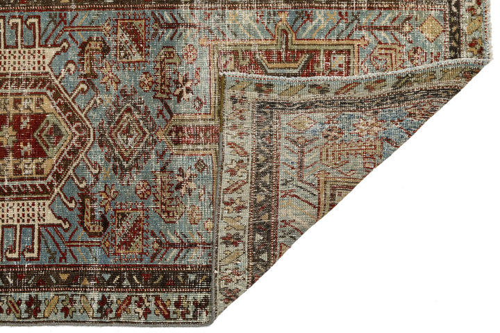 Antique Heriz Wool Runner 3 X 10
