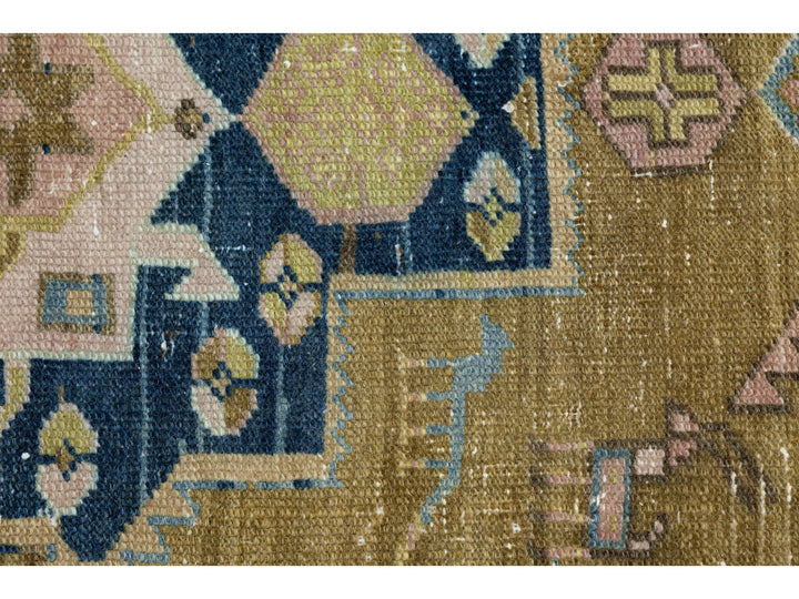 Antique Heriz Wool Runner 4 X 11