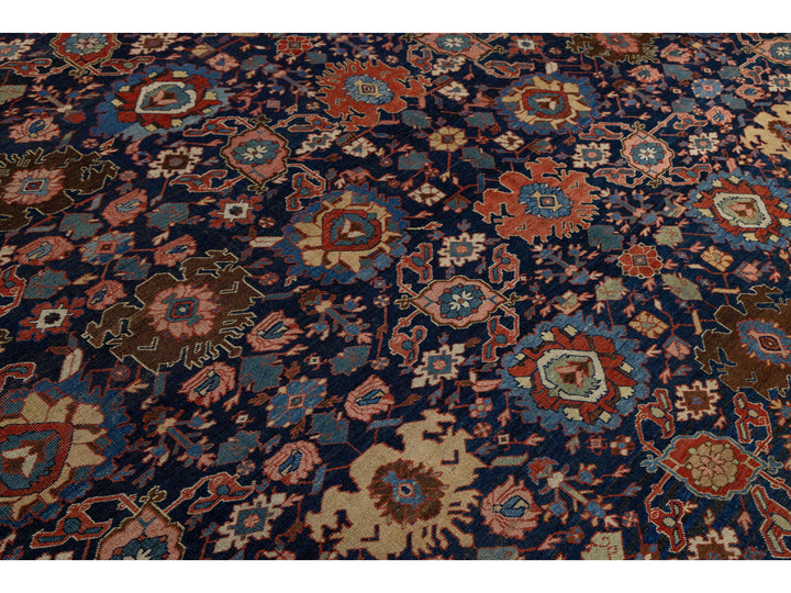 Antique Persian Bidjar Wool Rug 11 X 19