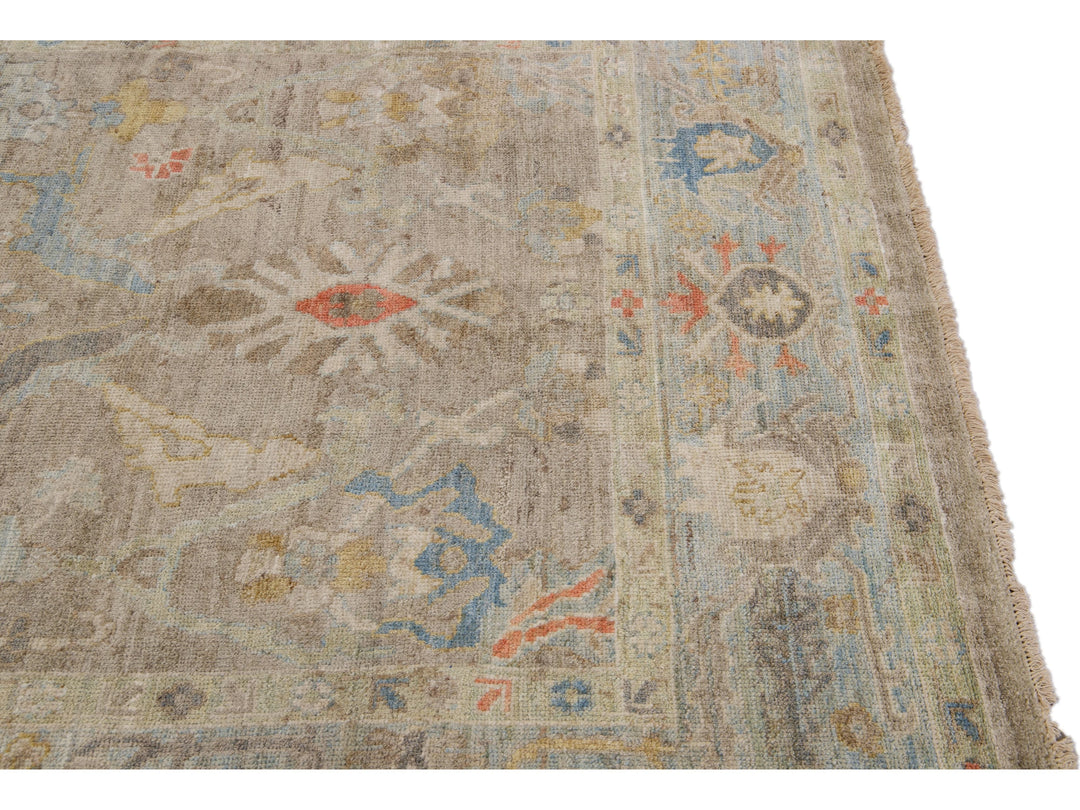Modern Sultanabad Wool Rug 6 X 10