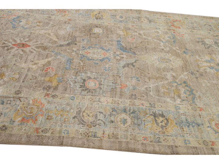 Modern Sultanabad Wool Rug 6 X 10
