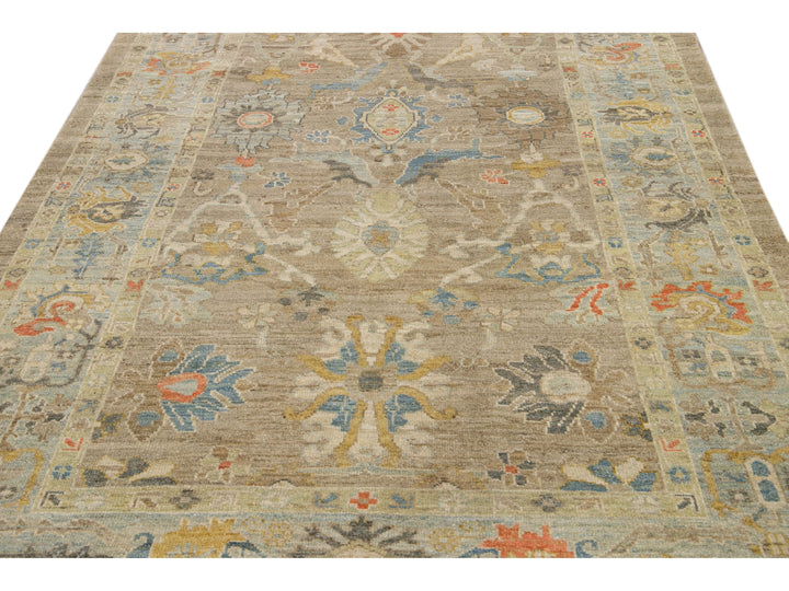 Modern Sultanabad Wool Rug 6 X 10