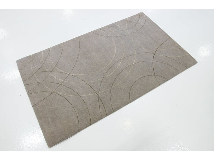 Contemporary Wool and Silk Custom Rug
