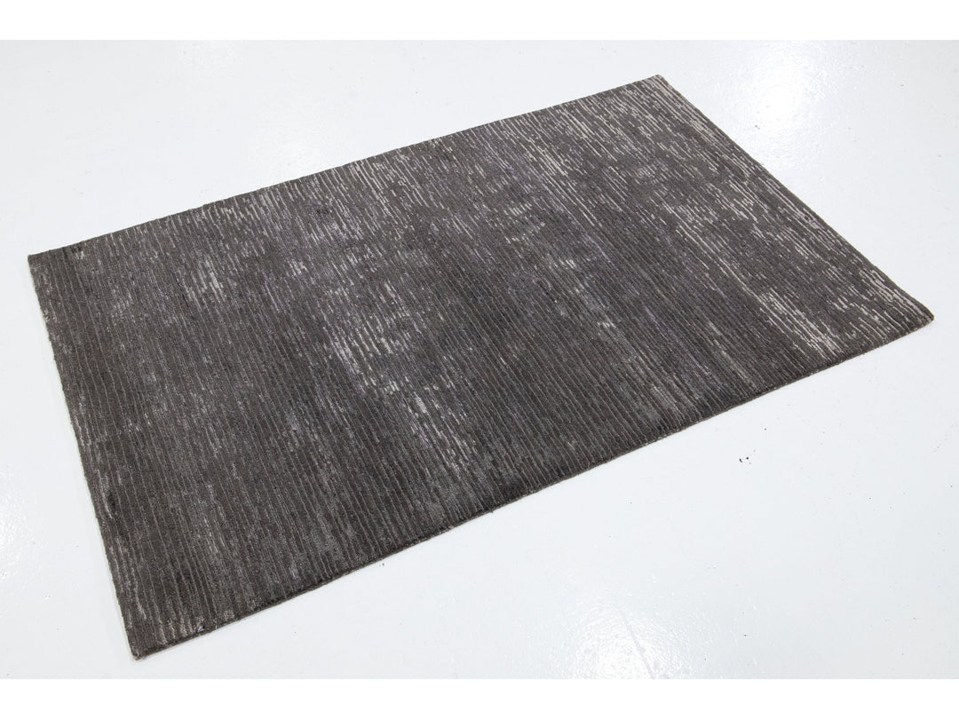 Contemporary Wool and Bamboo Silk Custom Rug