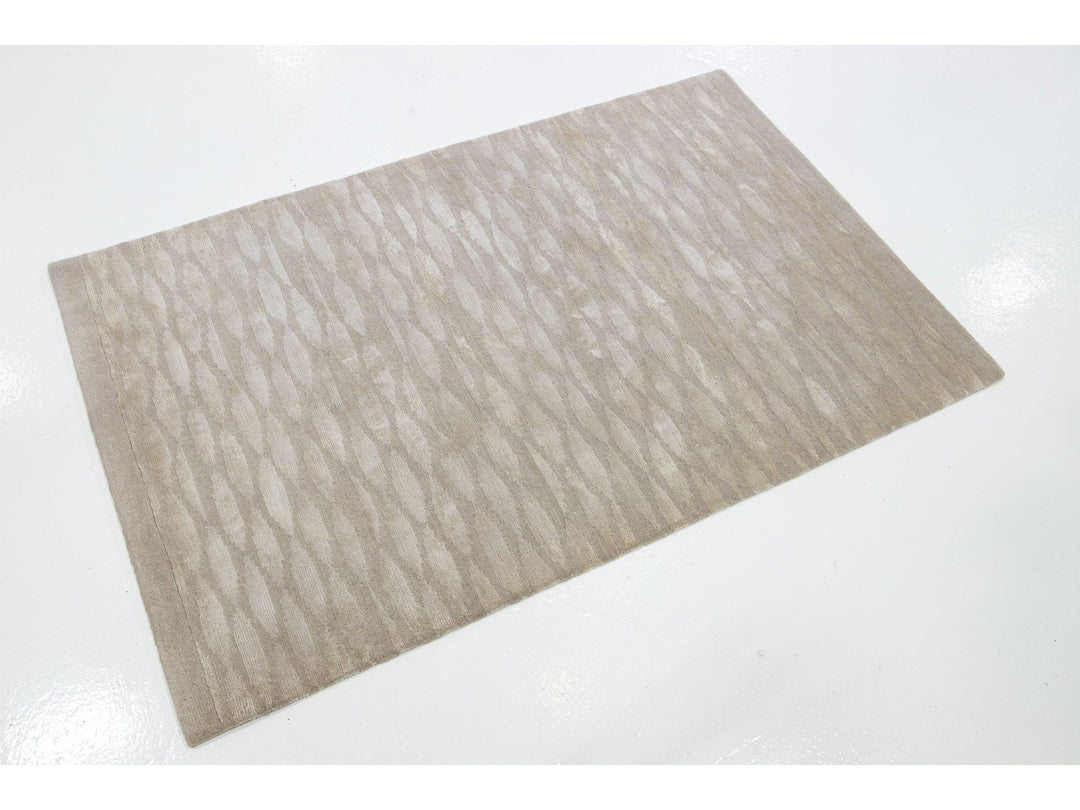 Contemporary Wool and Silk Custom Rug