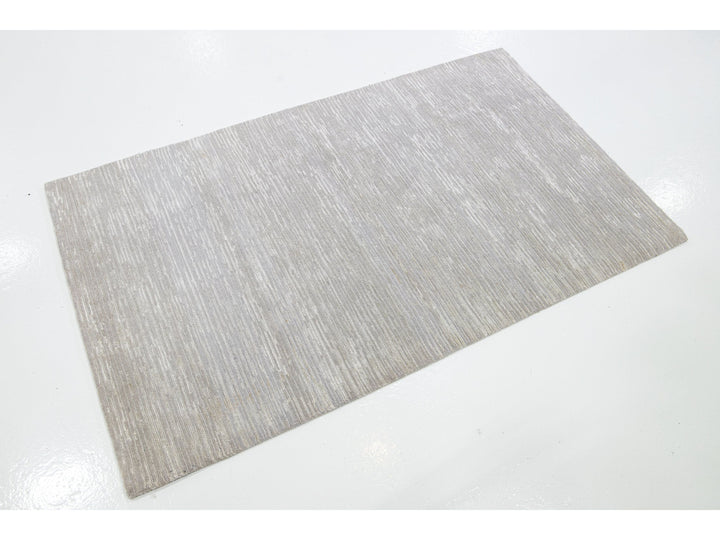 Contemporary Wool and Bamboo Silk Custom Rug