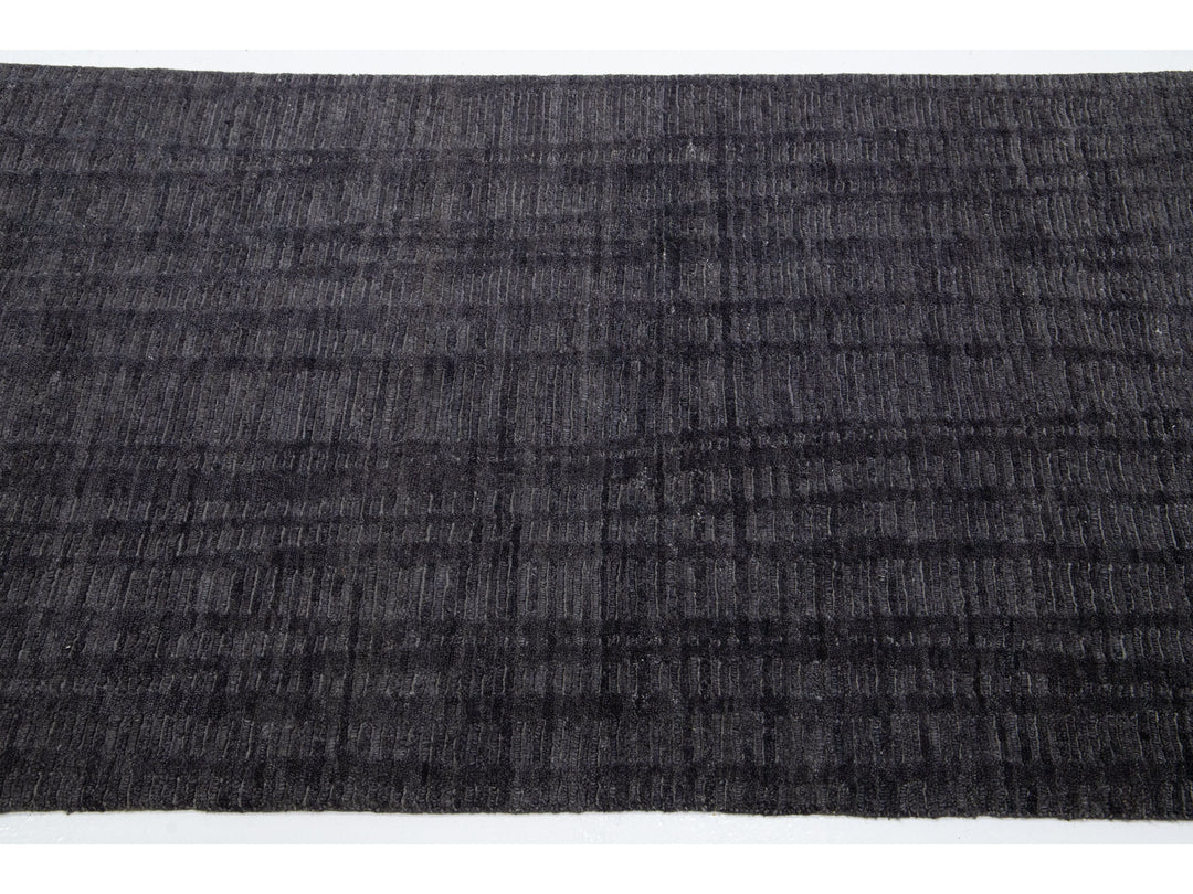 Contemporary Wool and Linen Custom Rug