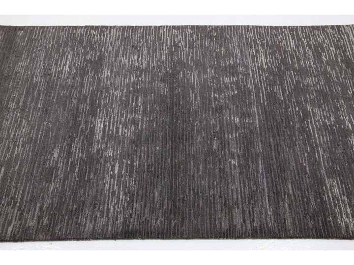 Contemporary Wool and Bamboo Silk Custom Rug