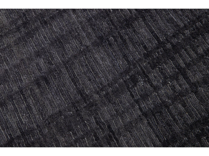 Contemporary Wool and Linen Custom Rug