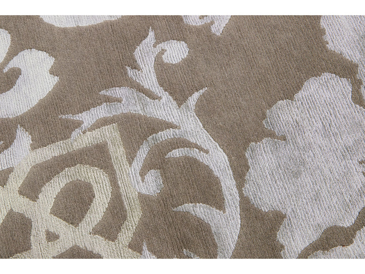 Contemporary Wool and Silk Custom Rug