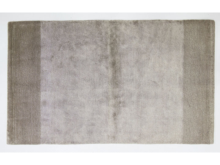 Contemporary Wool, Bamboo Silk and Linen Custom Rug