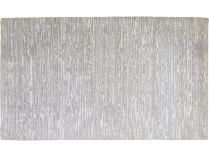 Contemporary Wool and Bamboo Silk Custom Rug