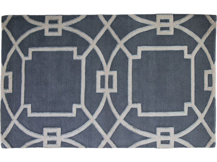 Contemporary Wool and Silk Custom Rug