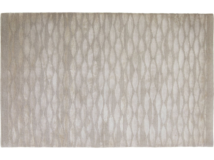 Contemporary Wool and Silk Custom Rug