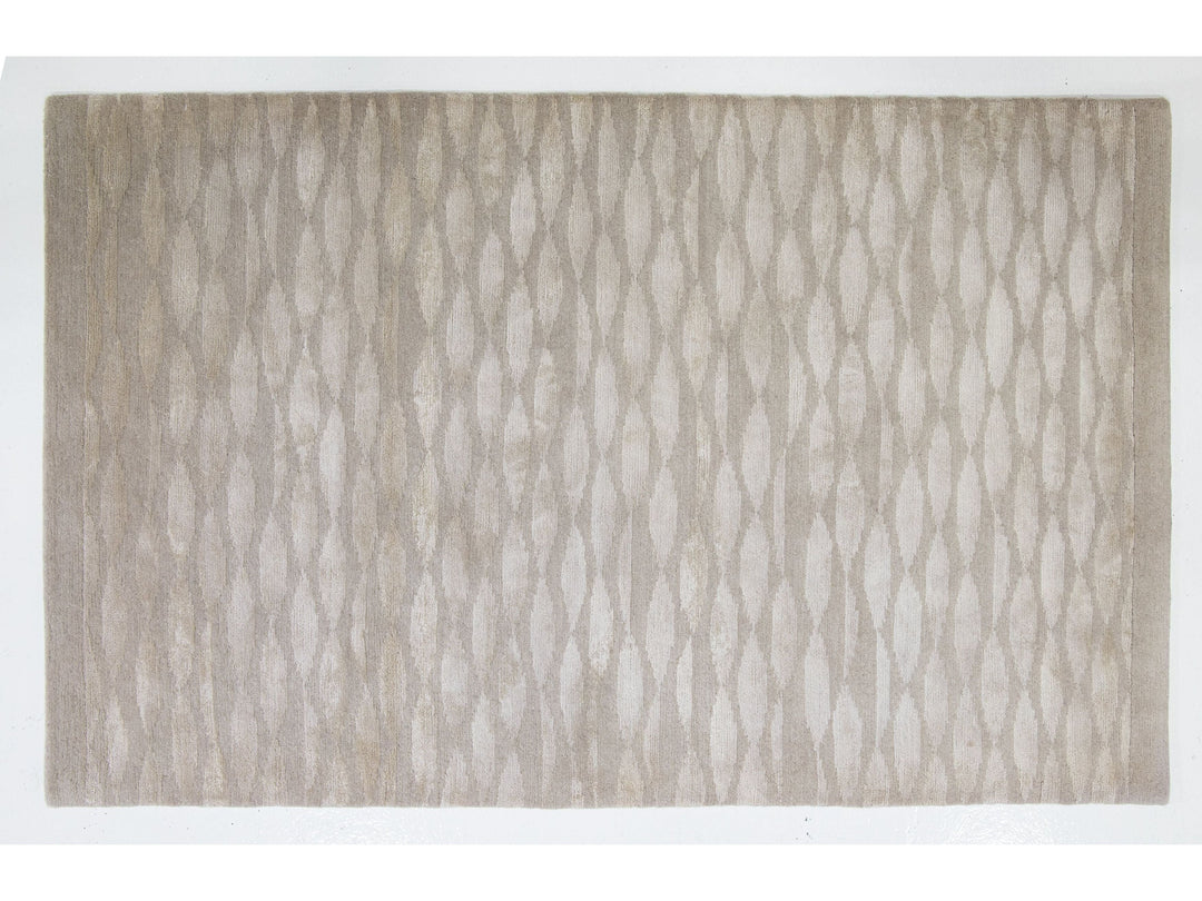 Contemporary Wool and Silk Custom Rug