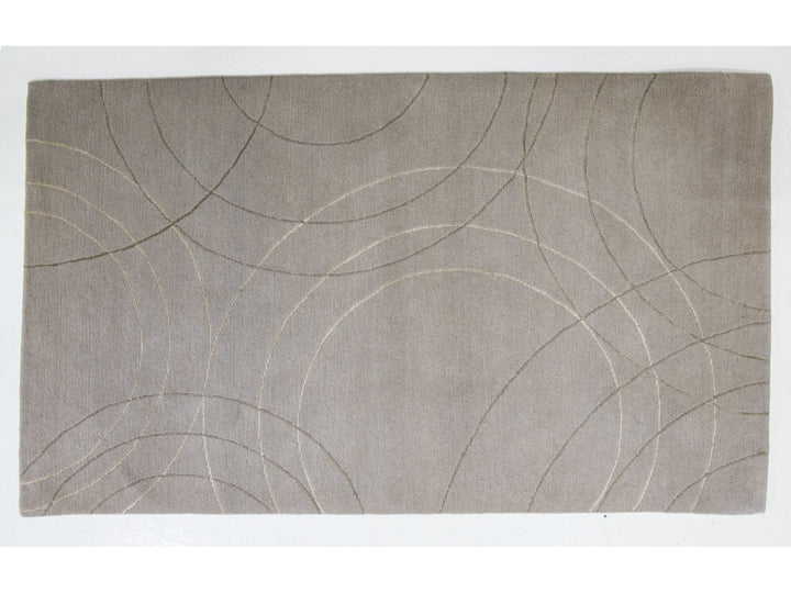 Contemporary Wool and Silk Custom Rug