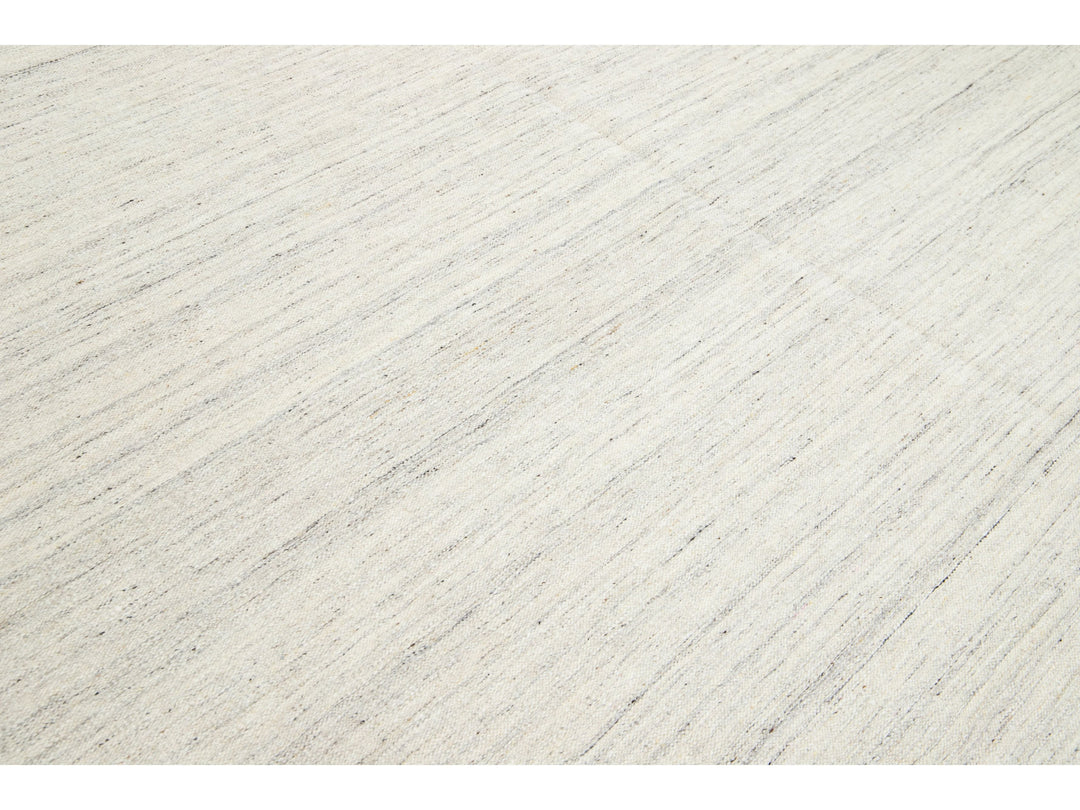 Modern Flatweave Wool Rug 10 X 15
