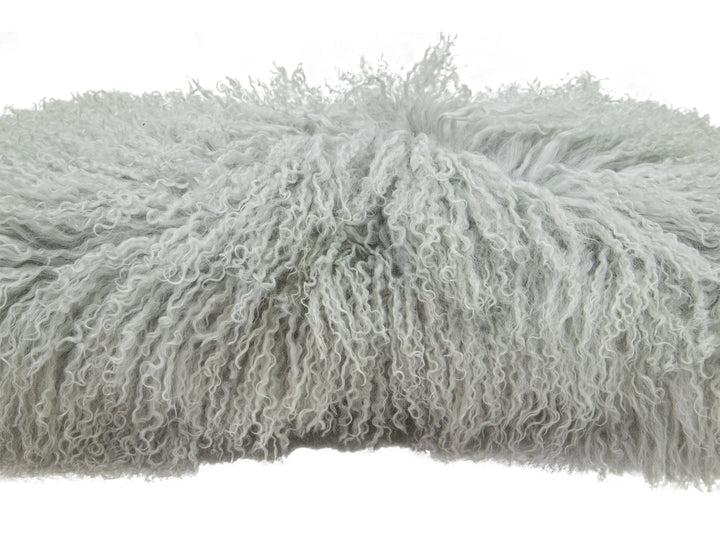 Modern Mongolian Lamb Fur Single Side Pillow