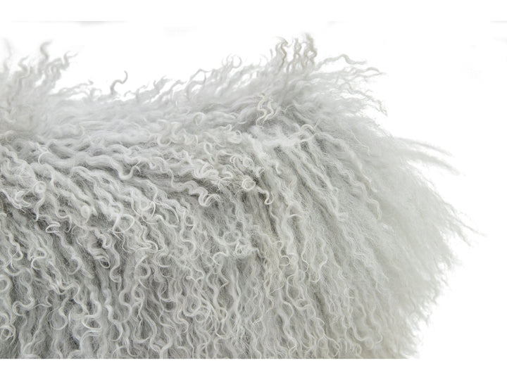 Modern Mongolian Lamb Fur Single Side Pillow