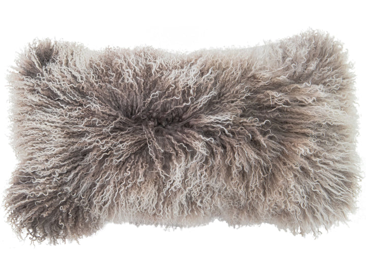 Modern Mongolian Lamb Fur Single Side Pillow