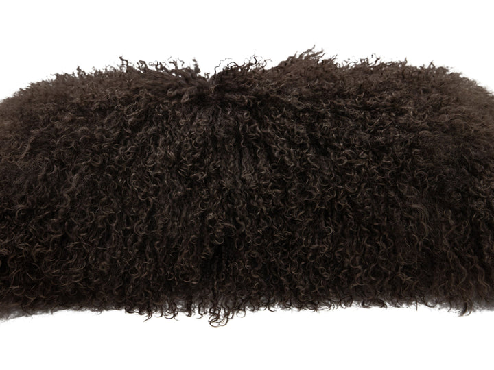 Modern Mongolian Lamb Fur Single Side Pillow