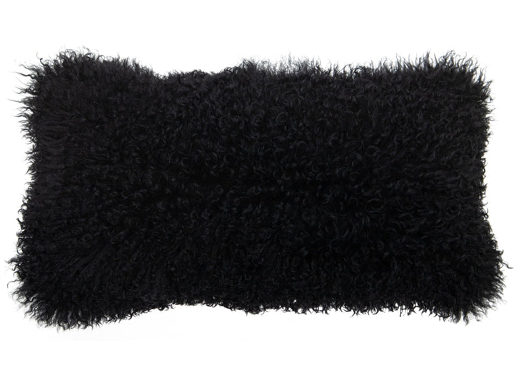 Modern Mongolian Lamb Fur Single Side Pillow
