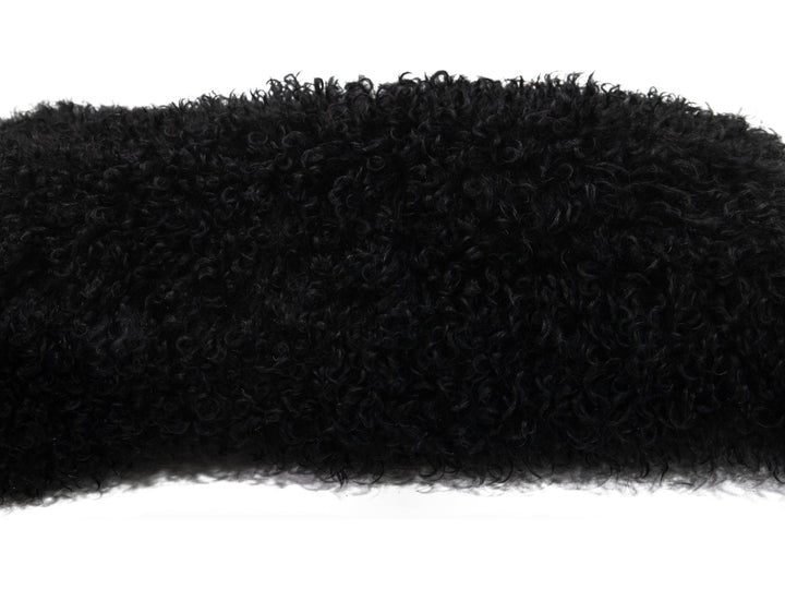 Modern Mongolian Lamb Fur Single Side Pillow