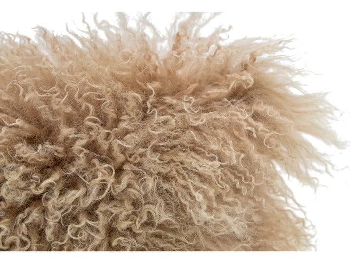Modern Mongolian Lamb Fur Single Side Pillow