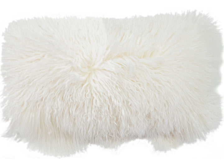 Modern Mongolian Lamb Fur Single Side Pillow