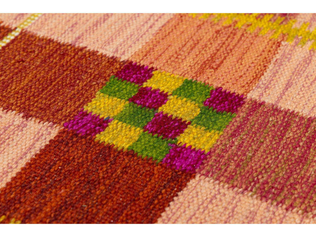 Modern Swedish Wool Rug 9 X 12